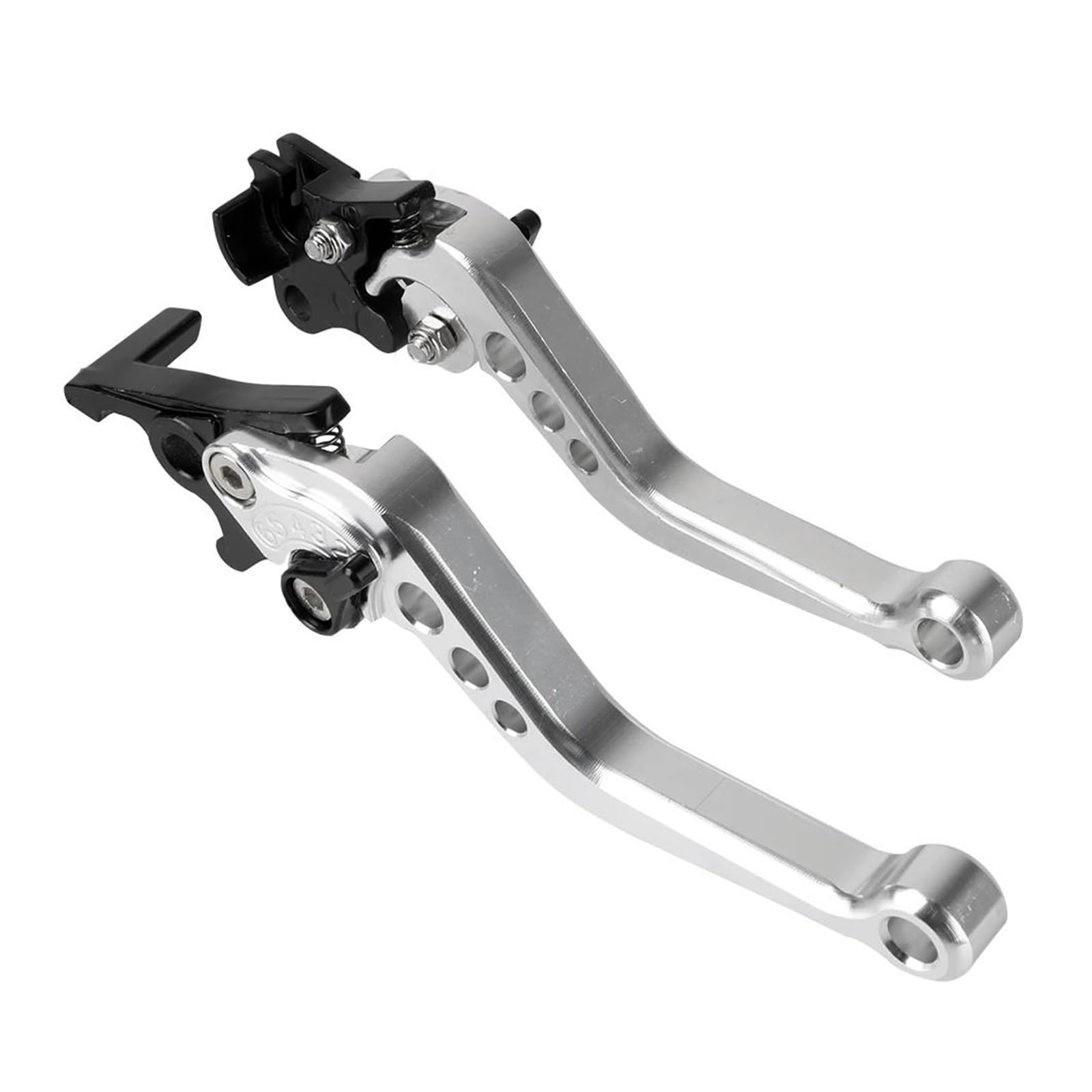 Handlebar Clutch Brake CNC Machined Alloy Brake Clutch Handle Levers Universal Replacement Parts For Most For Drum Motorcycles Adjustable Clutch Leve(2)