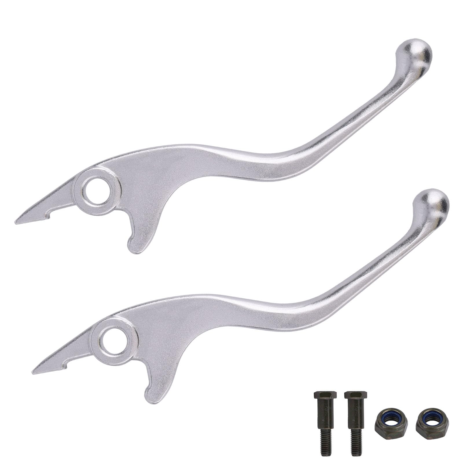 Goktvai 1 Pair Left and Right Handbrake Levers for Tuttio Soleil01 Dirt Bike, Aluminum Alloy Hand Brake Lever with Mounting Hardware E-Bike Clutch Lever Replacement Parts for Tuttio Soleil01 Electric