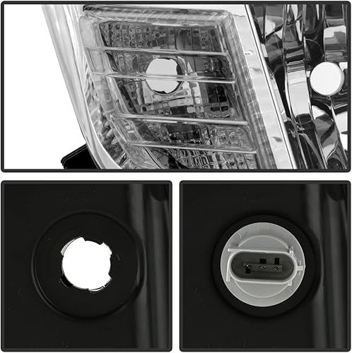 Miniatura 5 de ACANII - Para Nissan Titan XD 17-19 Titan 2016-2019 Titan Estilo de Fábrica Cromada Faro Delantero Derecho Lado del Pasajero