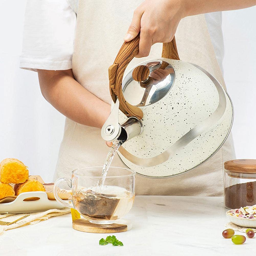 Czajnik 3,5 l ze stali nierdzewnej gwiżdżący czajniczek do herbaty czajnik czajnik z żaroodpornym uchwytem kuchenka gazowa, kuchenka indukcyjna, czajnik elektryczny