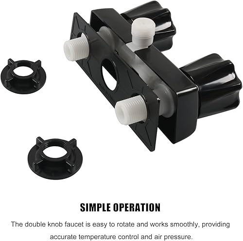 Miniatura 6 de RVMobile Home - Kit de ducha negra con asas y manguera de cabezal de ducha