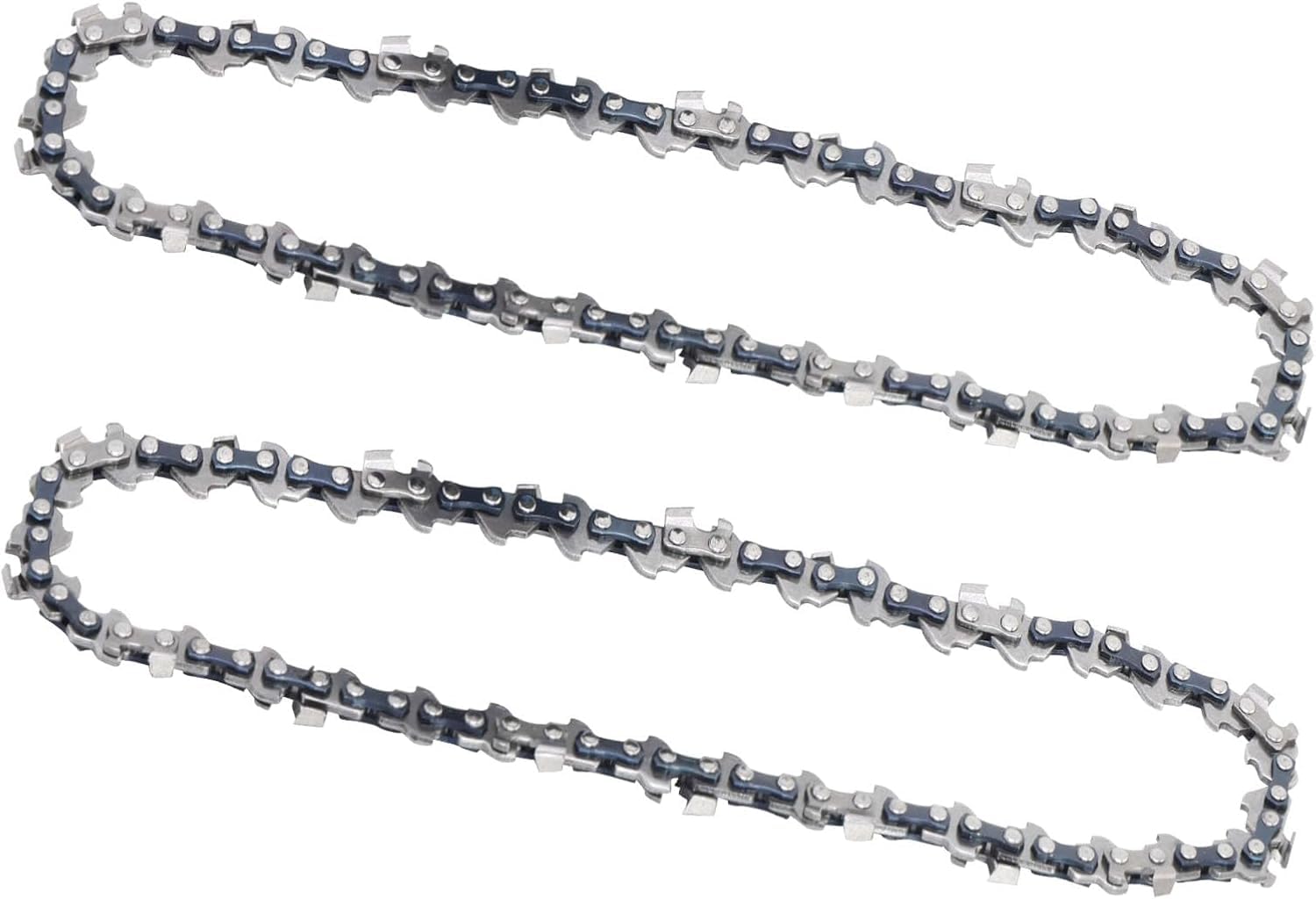 6 Inch Mini Chainsaw Chain Replacement, 2 Pcs Chains for Cordless Mini Chainsaw 1/4" LP Pitch