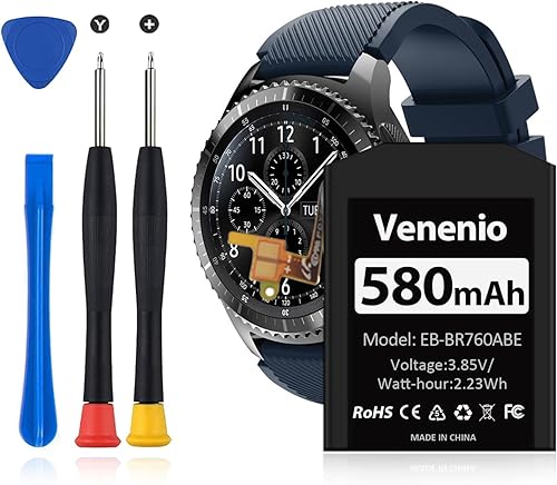 520mAh Batería para Samsung Gear S3 Frontier (SM-R760) y Gear S3 Classic, reemplazo de batería de alta capacidad para SM-R770, BR760, R765,