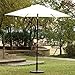 Sunnyglade 7.5' Patio Umbrella Outdoor Table Market Umbrella with Push Button Tilt/Crank, 6 Ribs (Beige)
