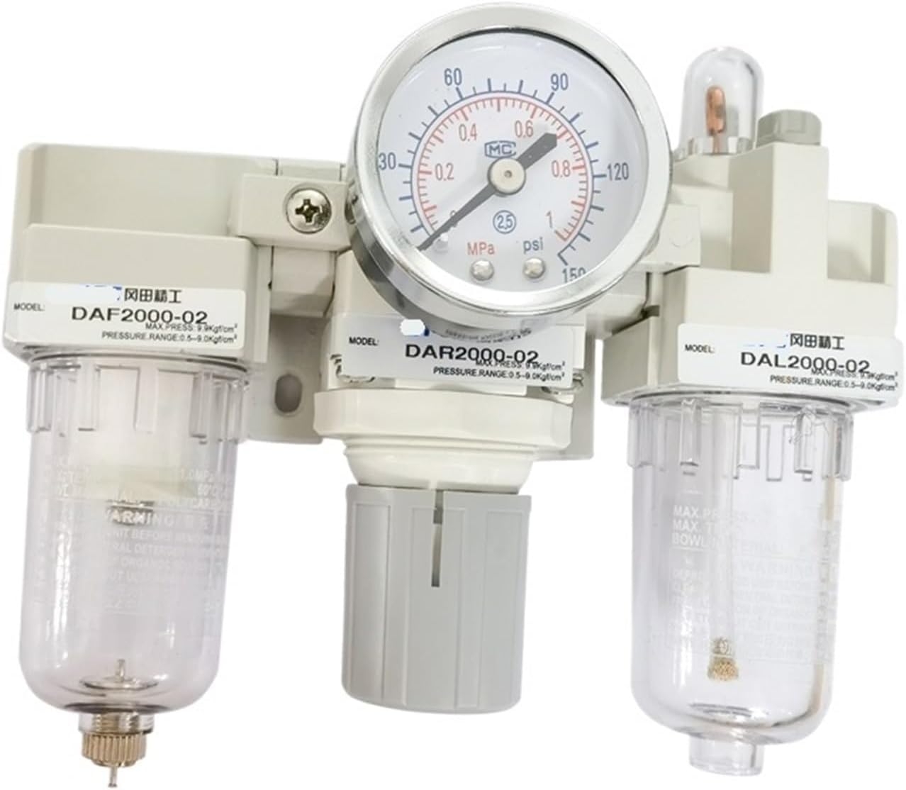 AC2000-02 Air processor Air filter relief valve Sanlian pieces AF2000-02, AR2000-02, AL2000 02