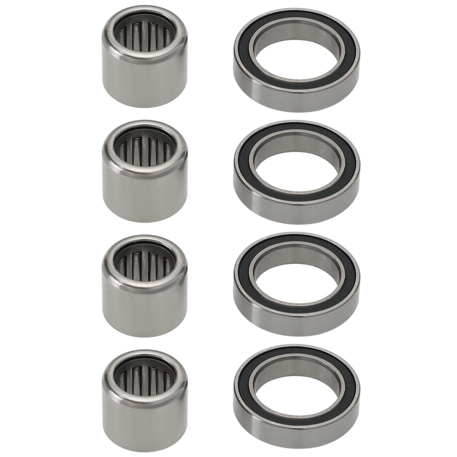 Łożyska pedałów rowerowych kompatybilne z LOOK KEO 6701-2RS łożyska kulkowe zwykłe 18 x 12 x 4 mm + łożyska igiełkowe HK0810 12 x 8 x 10 mm
