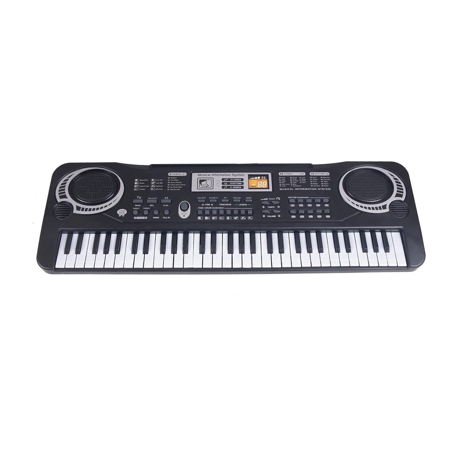 teclado piano electrónico Tablero De Teclado Electrónico De Música Digital, 61 Teclas, Piano Eléctrico, Órgano Para Multifunción Y Delicado
