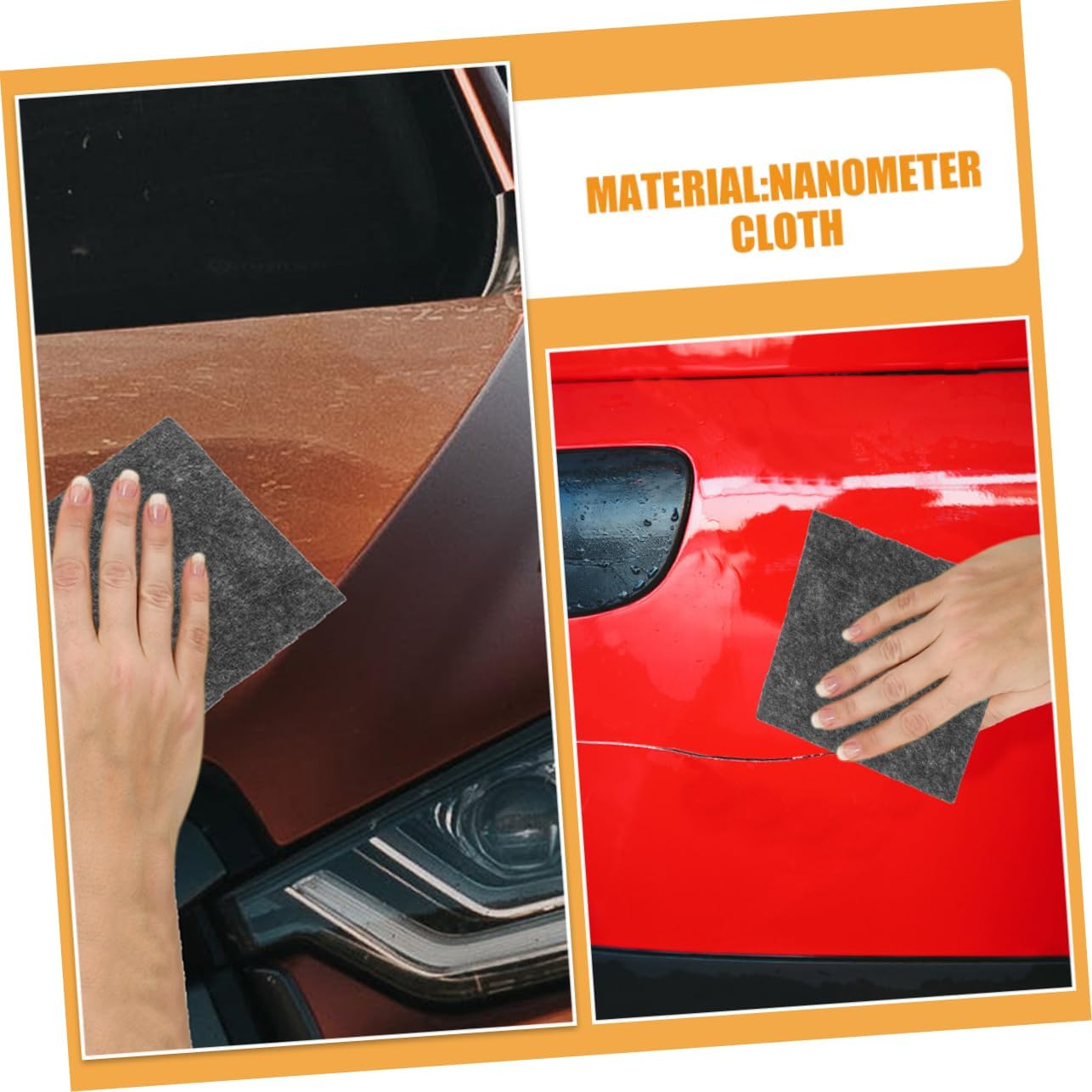DECHOUS 6pcs Auto Scratch Removal Paint Repair Cloth Car Scratch Nano Cloth Versatile Car Detailing Accessory
