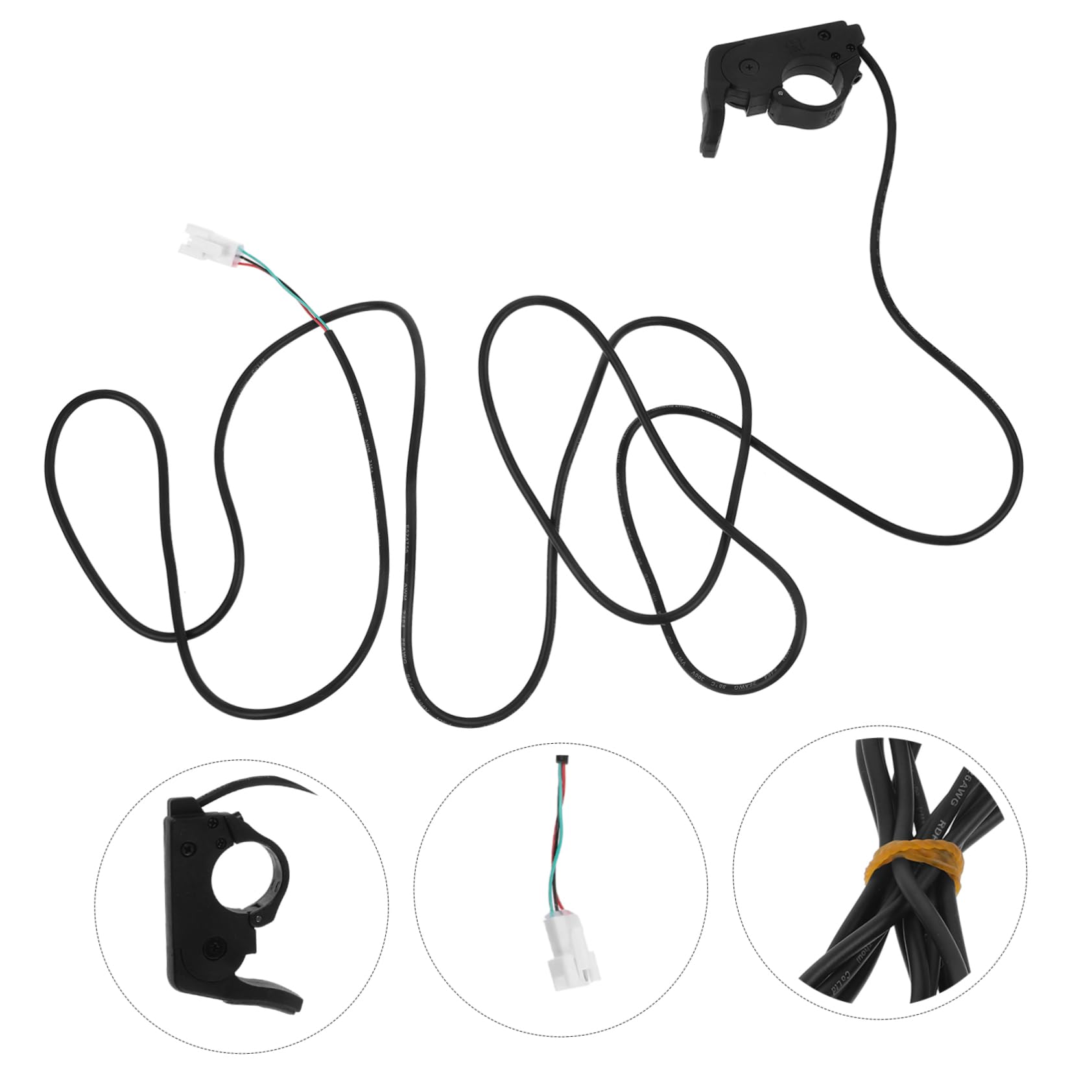 Gatuida 5pièces Accélérateur Pouce pour Scooter Électrique Contrôle De Vitesse pour Vélo Électrique Compatible Gauche Et Droite