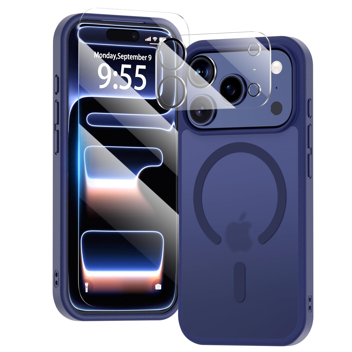 for iPhone 17 Pro Max 3-in-1 Case Full Protection with Screen Protector Camera Cover Compatible with fit MagSafe