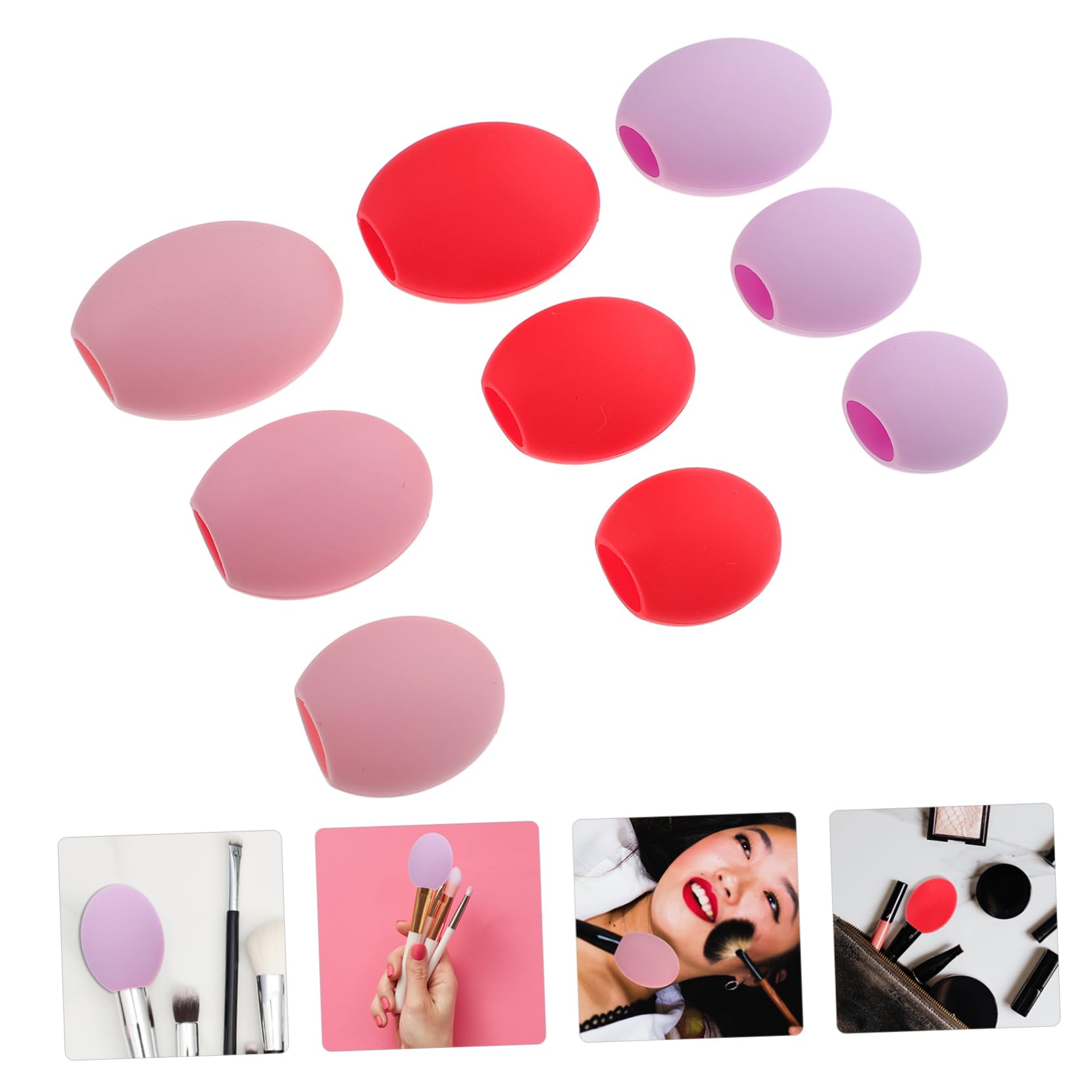 FOMIYES 27stücke Silikon Makeup Pinsel Schutzhauben Antistaub Für Optimale Pflege Und Langlebigkeit Der Kosmetikbürsten Für Unterwegs Hause