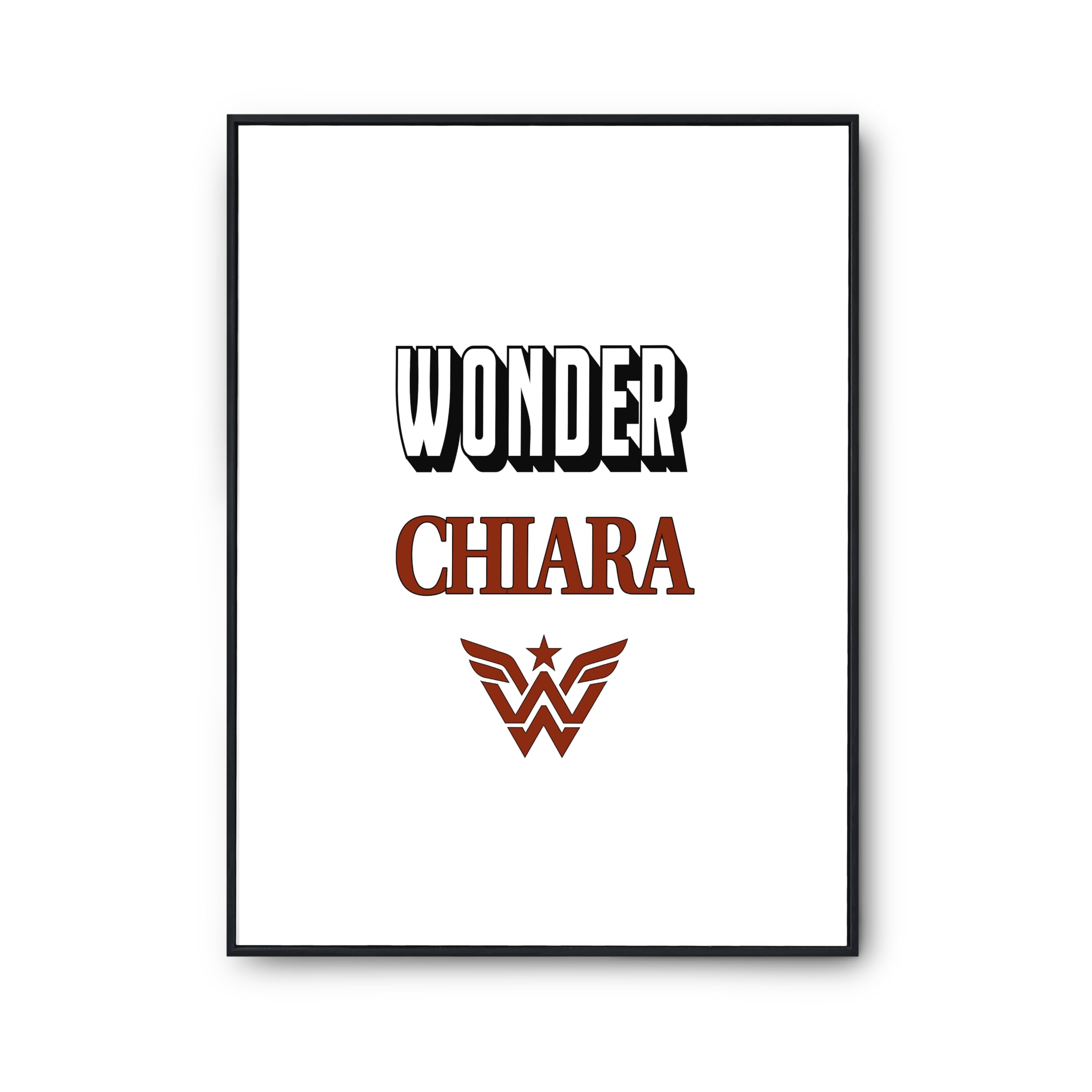 Affiche Wonder Chiara poster humour pour mur vide