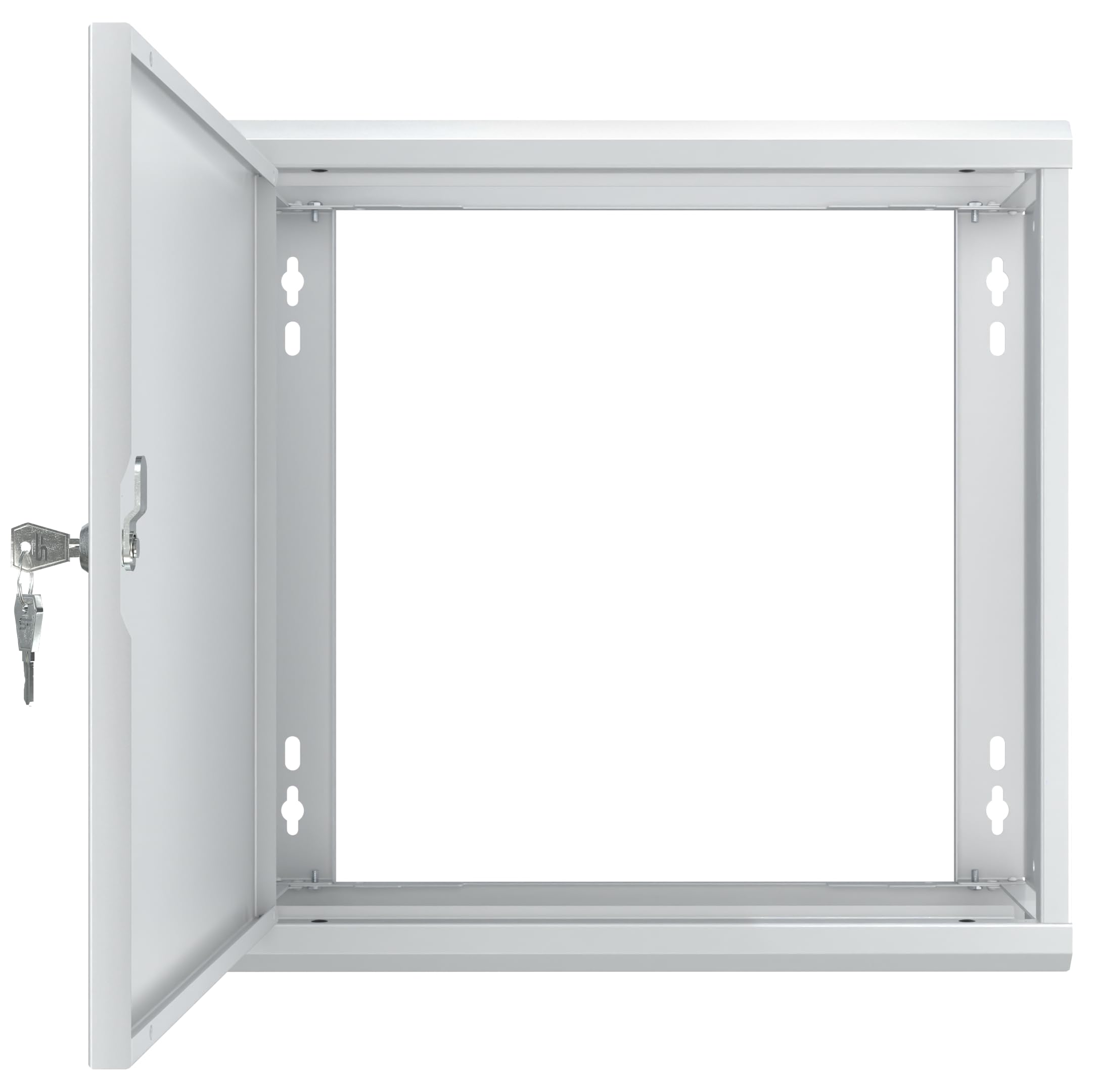 Boite de Derivation Etanche Exterieur 400x400x160mm IP20 - Coffret Electrique Etanche en Acier et étanche à la Poussière - Boite de Derivation avec Serrure et Deux Clés