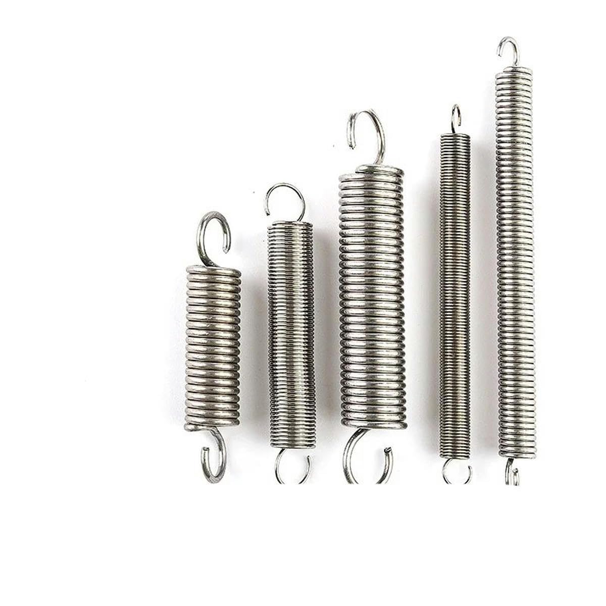 Lot De 3 Ressorts De Tension Uxcell - Fil 1,2mm - Longueur 65mm - Diamètre 10mm - Métal Noir