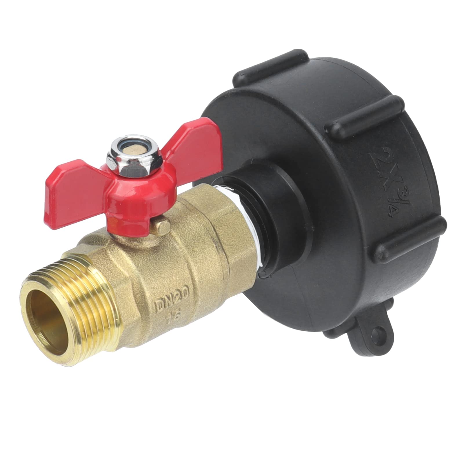 Buy IBC Ball Valve, Tank Tap Adapter 60mm Inlet Diameter Accurate Flow