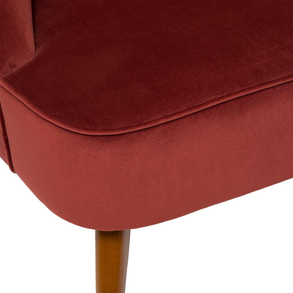 Atmosphera - Fauteuil Naova - Rose Terracotta - Velours