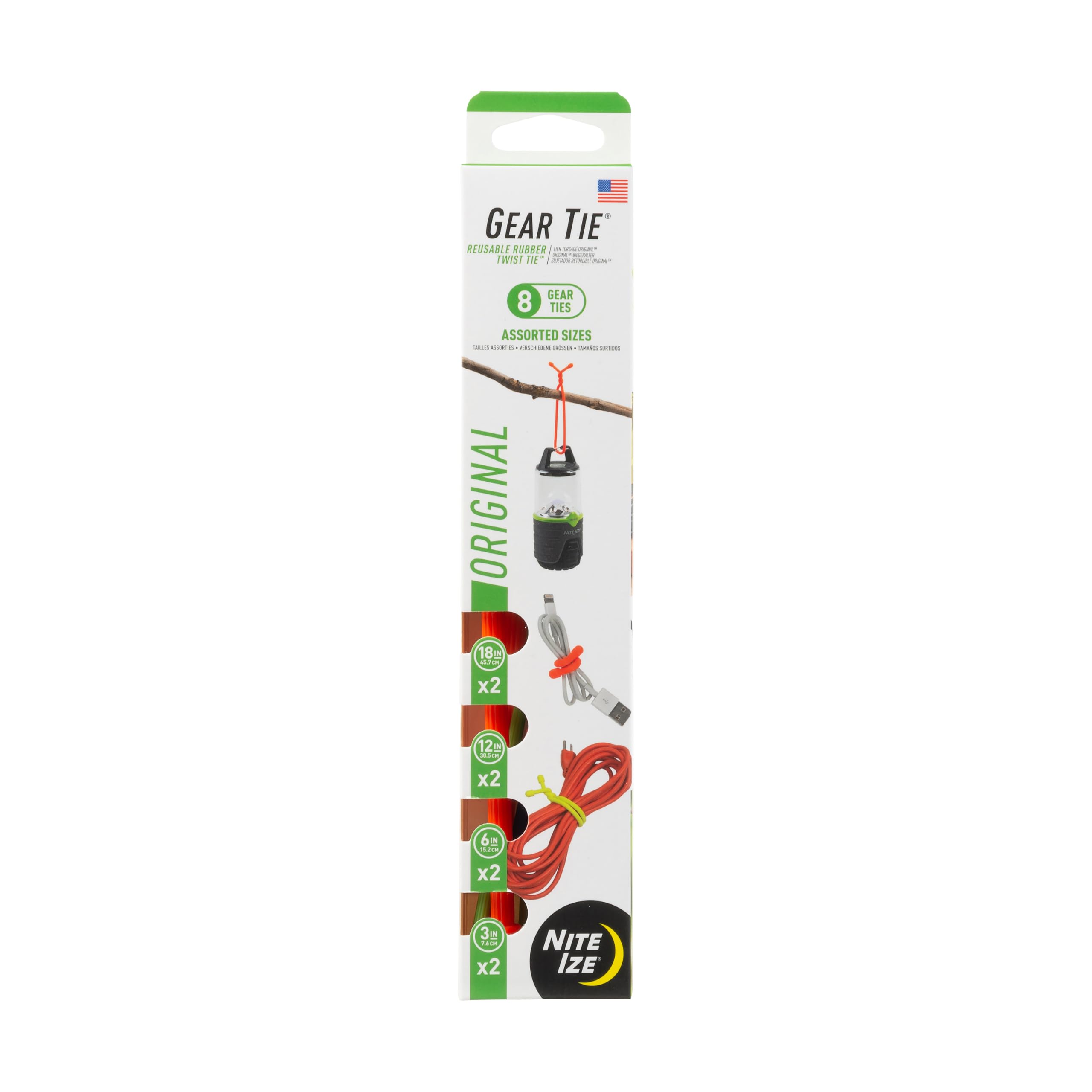 Amazon.com: Nite Ize GTBA-A2-R8 Original Gear Tie, Reusable Rubber