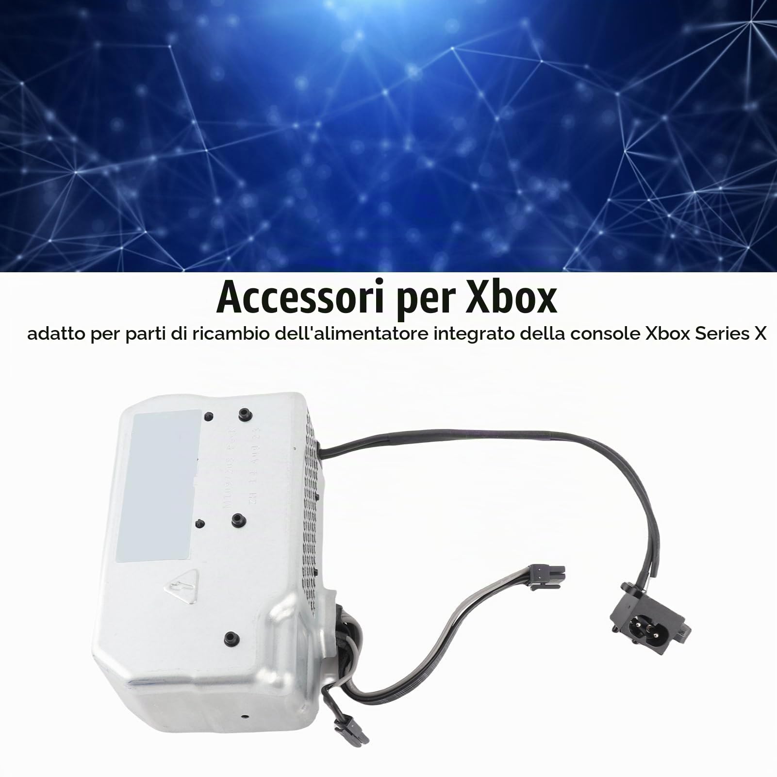 per Alimentatore Series X, Adattatore di Alimentazione CA per Series X, Sostituzione 'alimentatore Interno per Console di Gioco Series X, Power Brick per Series X, AC 100-240V