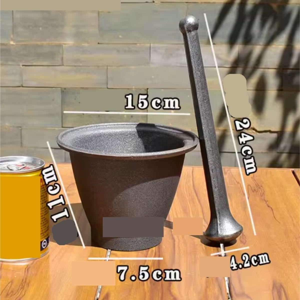 Pilon Et Mortier Pour La Cuisine Ensemble De Pilon Et Broyeur À Ail En Fonte Maison Restaurant
