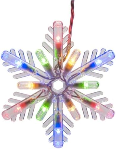 Miniatura 8 de GE Color Choice - Mini copos de nieve LED que cambian de color, 8 unidades