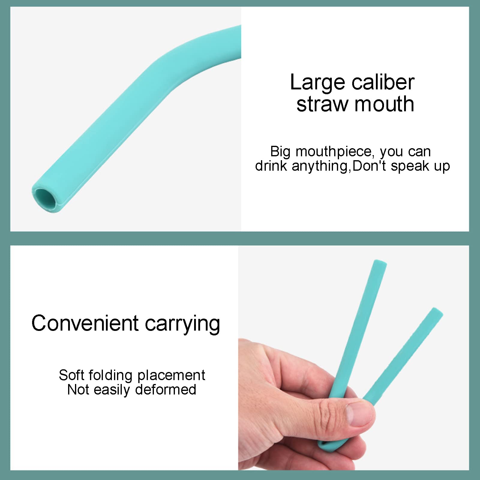 10 Cannucce Riutilizzabili In Silicone Colorate Con Spazzole – Per Frullati, Caffè, Cocktail – Ecologiche