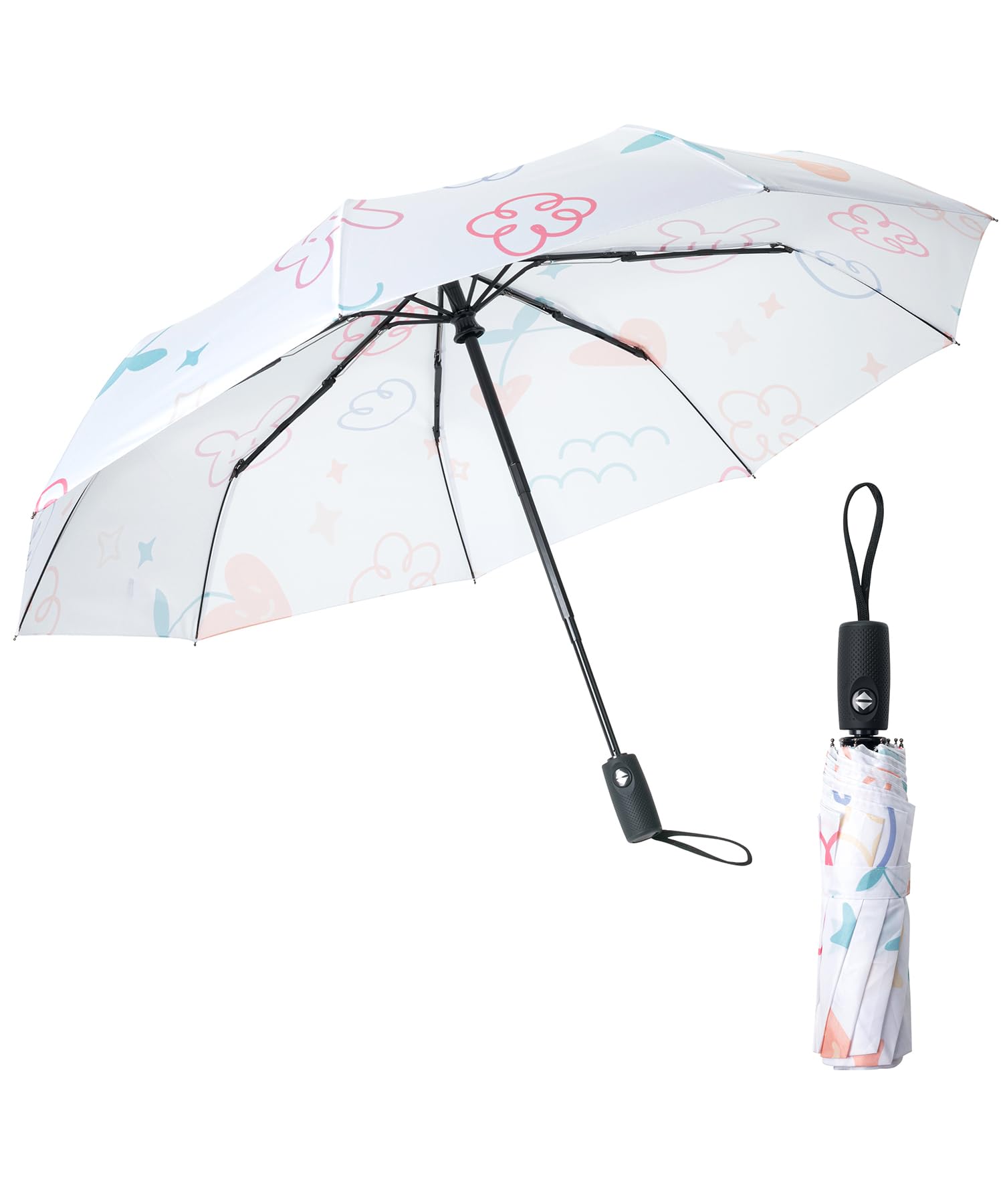 Mr. Pen- Windproof Travel Umbrella, Automatic Umbrellas for Rain, Compact