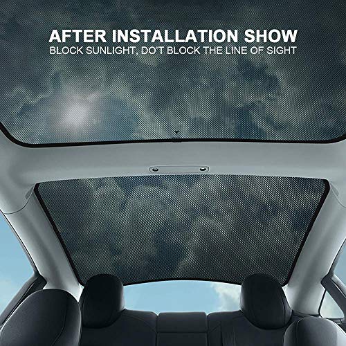 image for Dasbecan Model 3 Sunshade Sunroof Cover Compatible for 2017 2018 2019 