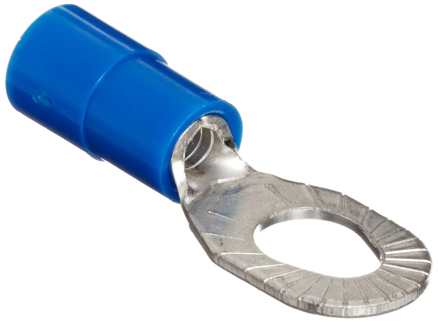 11464 Insulated Ring Terminal, Vinyl, Multiple Stud, Blue, 16-14 Wire Size, #6, #8, #10 Stud Size (Pack of 100)