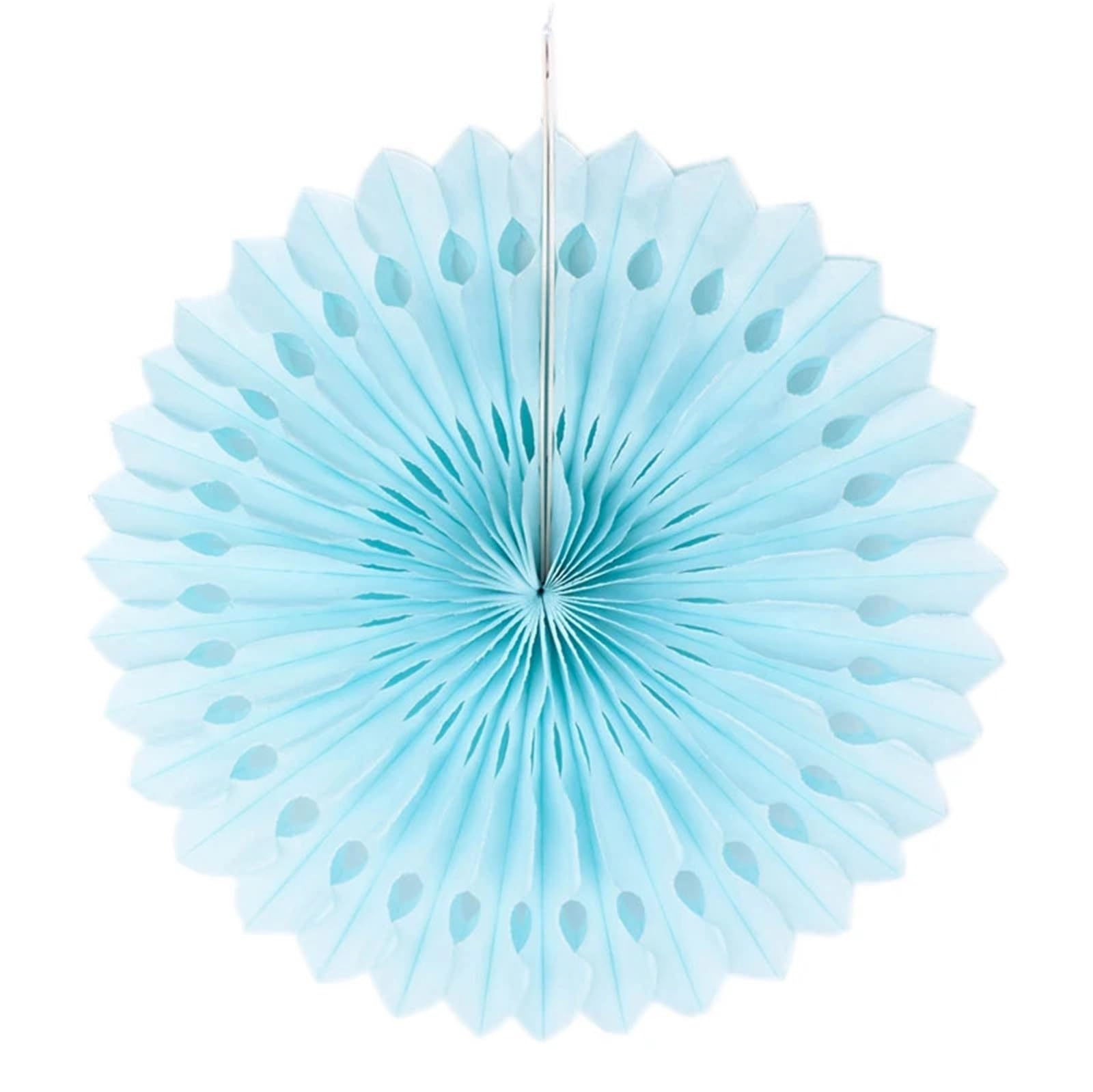 Paper Pom Poms 10cm 15cm 20cm 25cm Wedding Decorative Paper Pompoms Pom Poms 4 6 8 10 Inch Balls Party Home Decor(Light Blue Fan,8 inch)