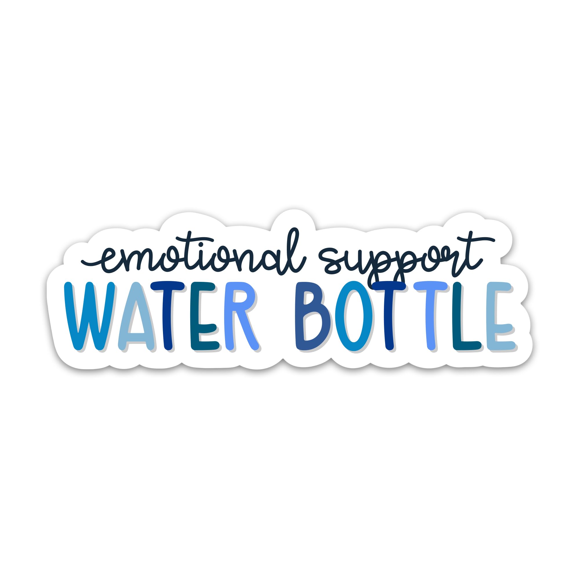 (3PCs) Emotional Support Water Bottle Sticker, Hydration Quotes Health Awareness Decals Drink Water Waterproof Vinyl Stickers for Water Bottle Tumbler