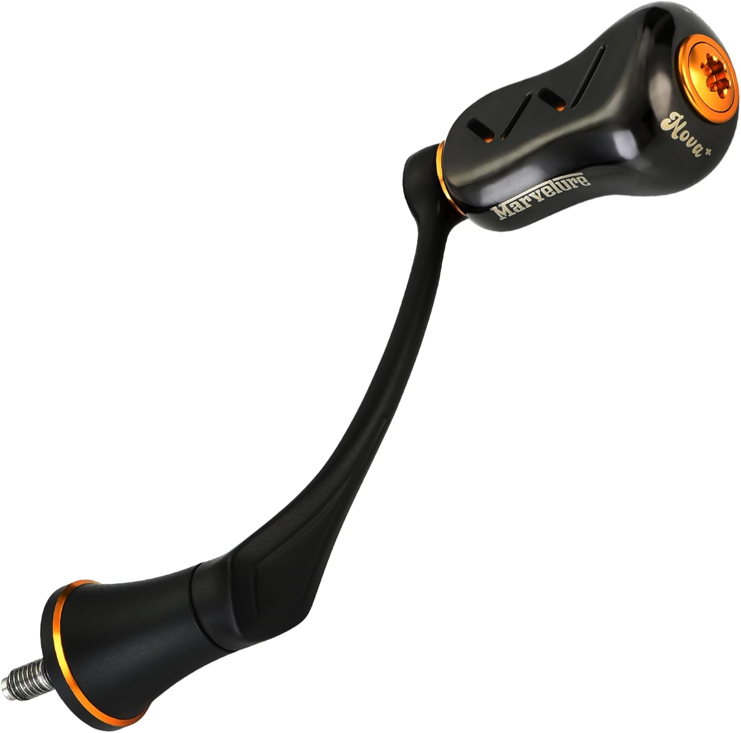 Mamba Series Power Handle 2.28'' (58 mm) with Titanium Knob Compatible for Shimano Stradic FL FM, Stella, Vanford, Vanquish, Twin Power, Nasci FC FD 1000-5000 Spinning Reels