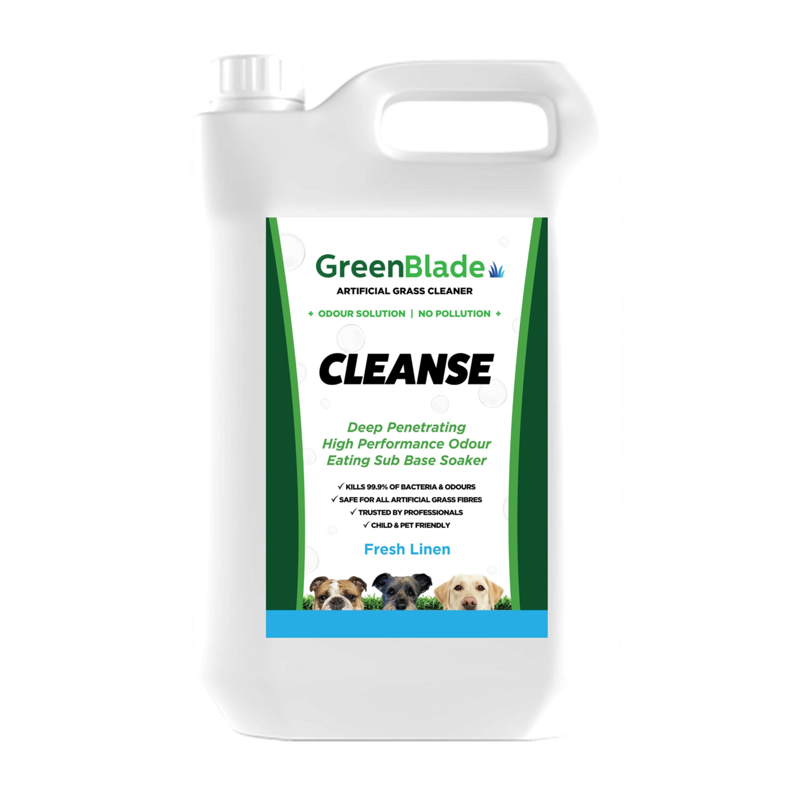GreenBlade Cleanse Artificial Grass Cleaner & Deodoriser, 5L 1 Pack