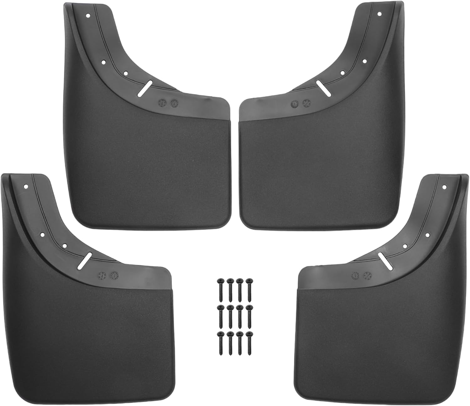 Mud Flap Splash Guard for Chevrolet C1500 1988-1998 Durable | Front & Rear Side Mudflaps with Mount Accessor 1 Set