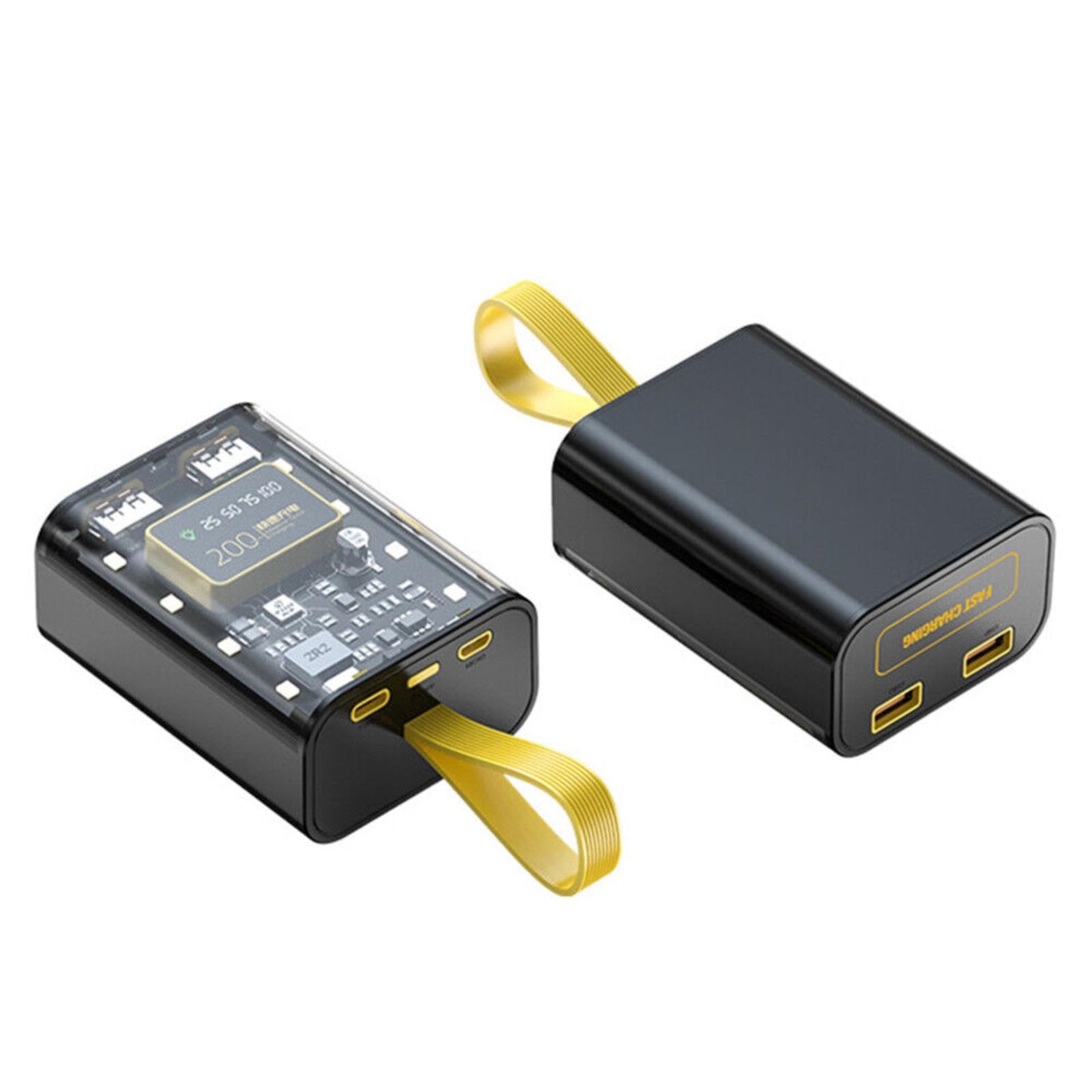 ZEZEFUFU DIY Power Bank Battery Box Dual USB Charging Power Bank Case with LCD Display for 18650 Battery