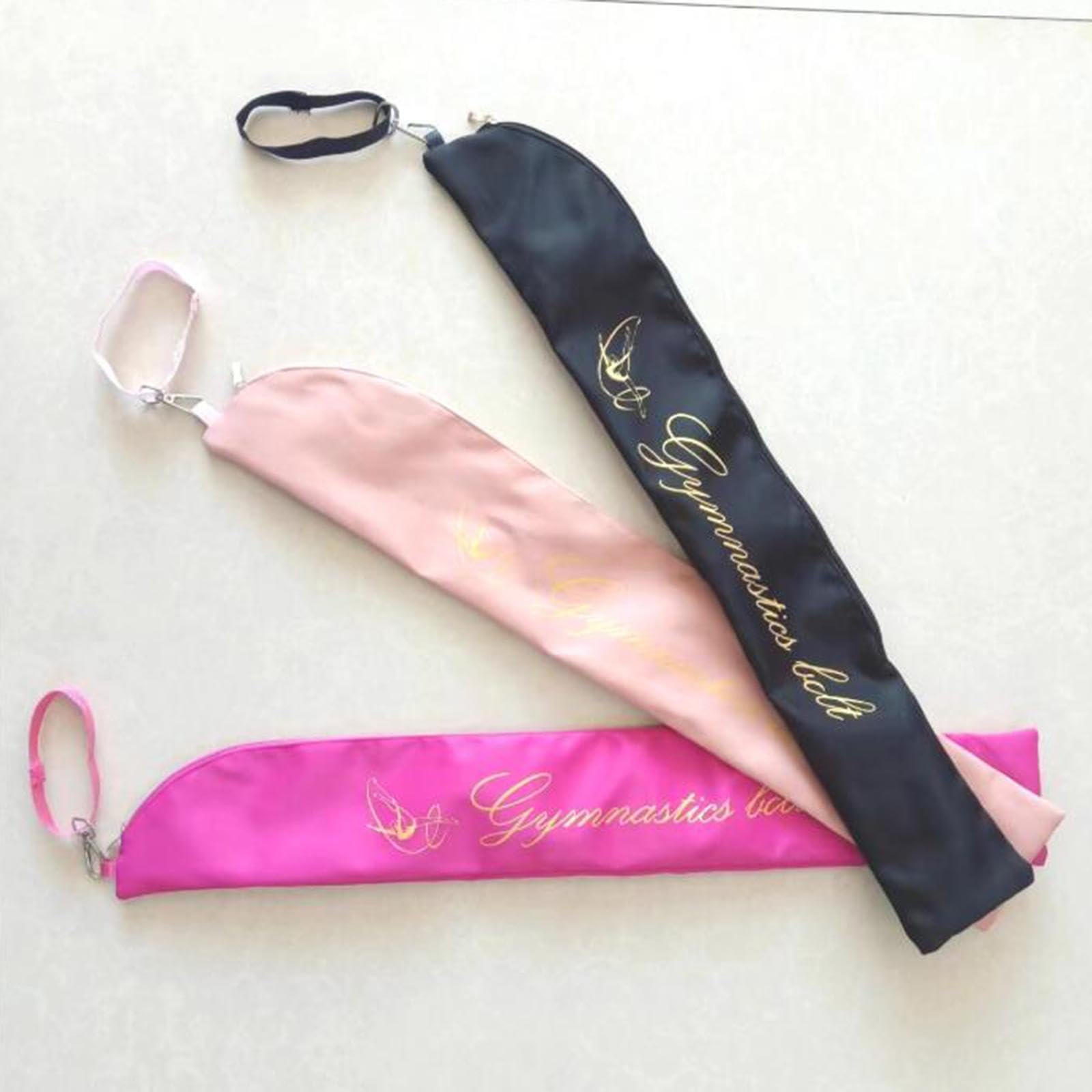TISHITA Twirling Baton Bag Borsa Porta Bastone Danza Portatile Comoda Nylon Resistente Organizzazione Nastri Ginnastica Adatta a Gare Ginnastica Allenamento