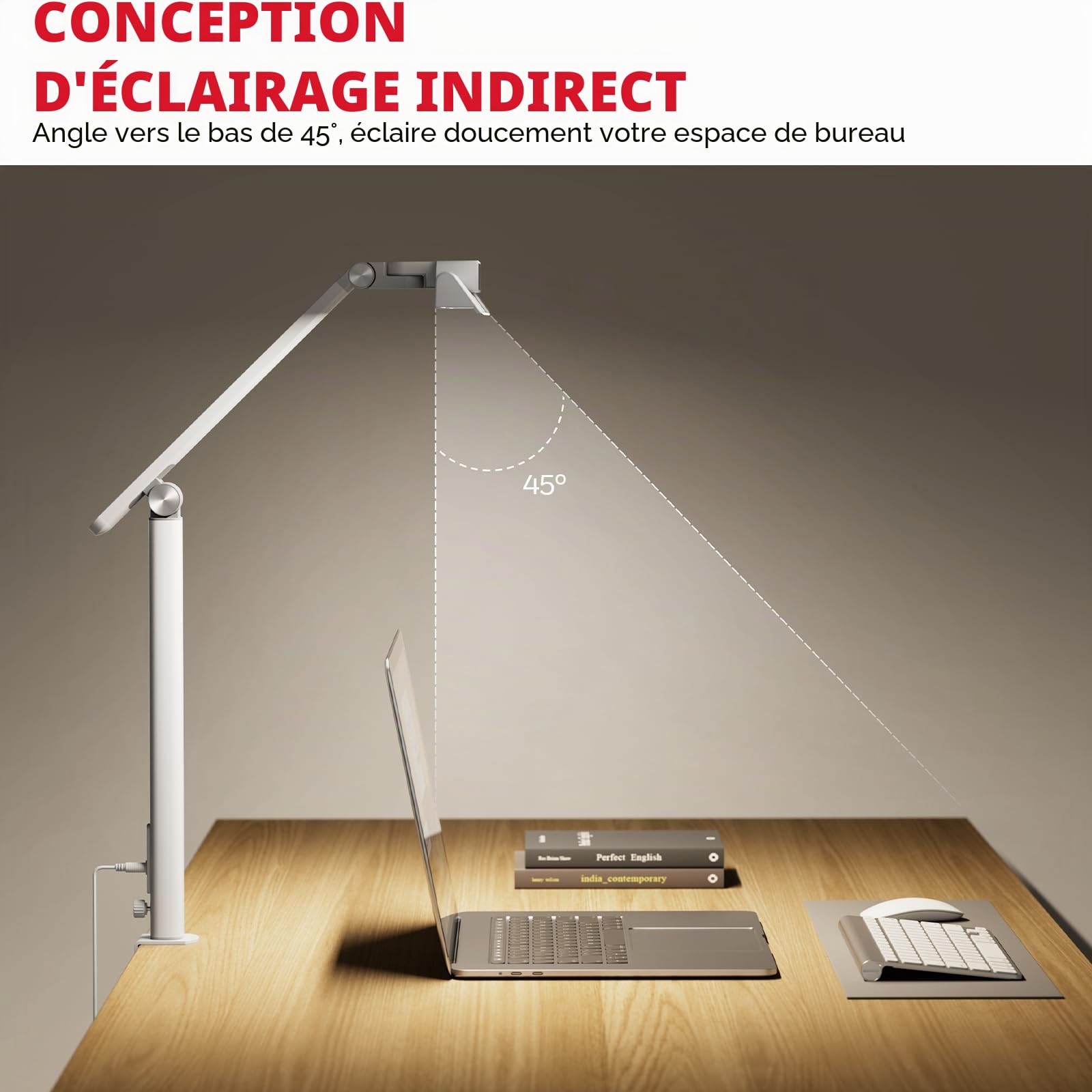 Honeywell Lampe à pince LED HJ1 Sunturalux 1200LM pour ordinateur