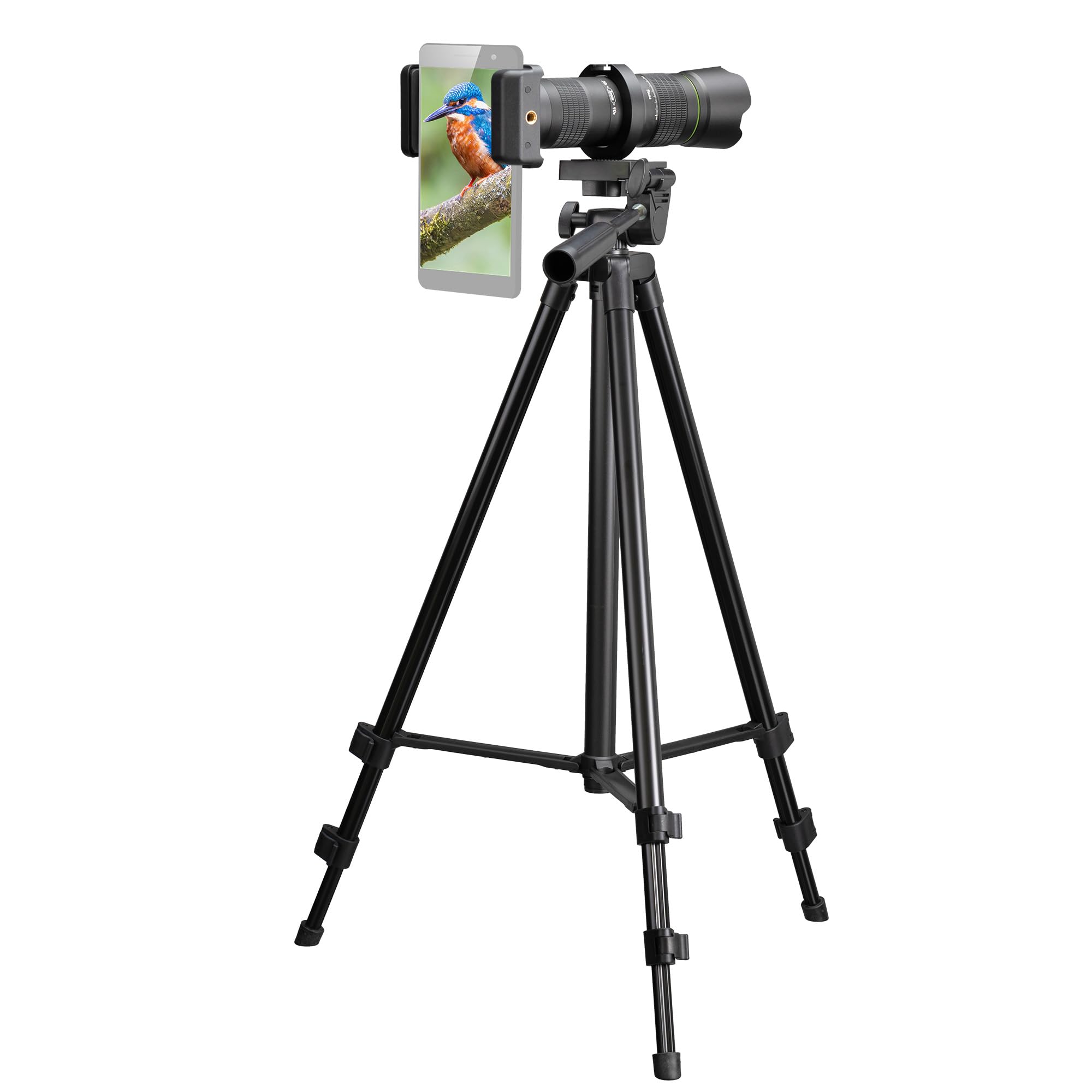 Bresser Teleobjektiv für Smartphone 20–40x Zoom, inkl. Stativ, Universalhalterung