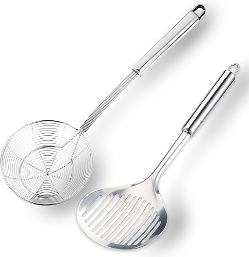 TENTA Kitchen Utensilios de cocina de acero inoxidable, espátula ranurada para pescado, cuchara, colador, filtro de agua, cucharón, cucharón, disponible en Yaxa Colombia