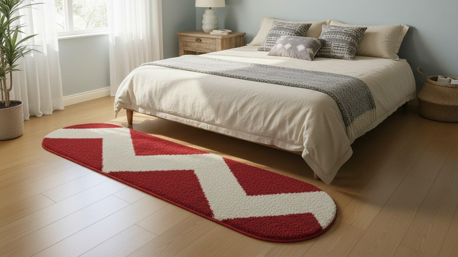 Naze Luxury Shaggy Runner Rug - Soft & Plush -11