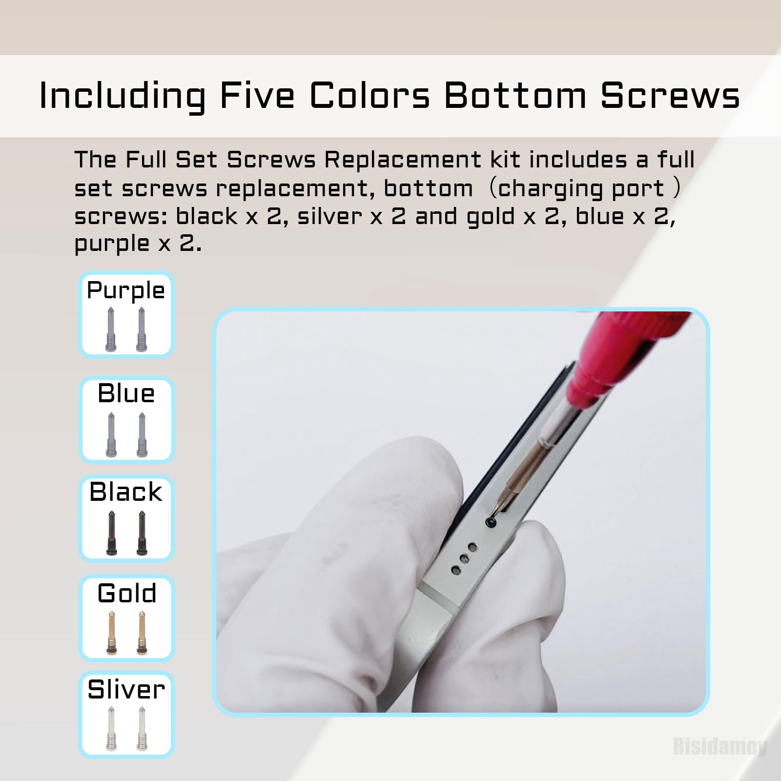 Amazon.com: Risidamoy for iPhone 14 Pro Complete Full Screw Set