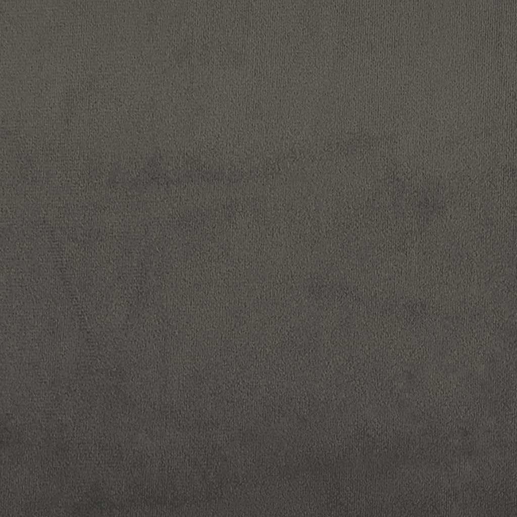 Silla de oficina giratoria gris oscuro terciopelo