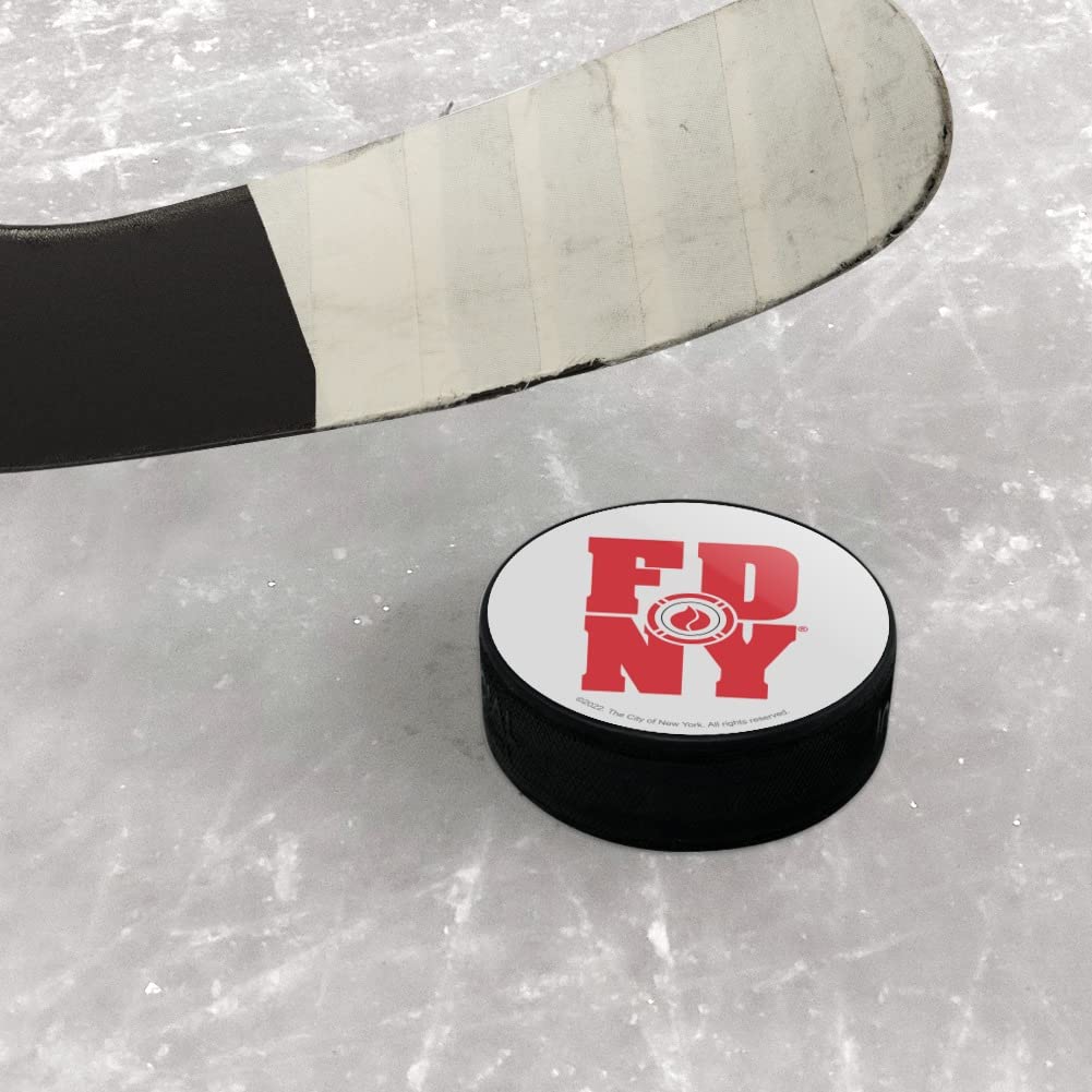 GRAPHICS & MORE FDNY Stacked Ice Hockey Puck