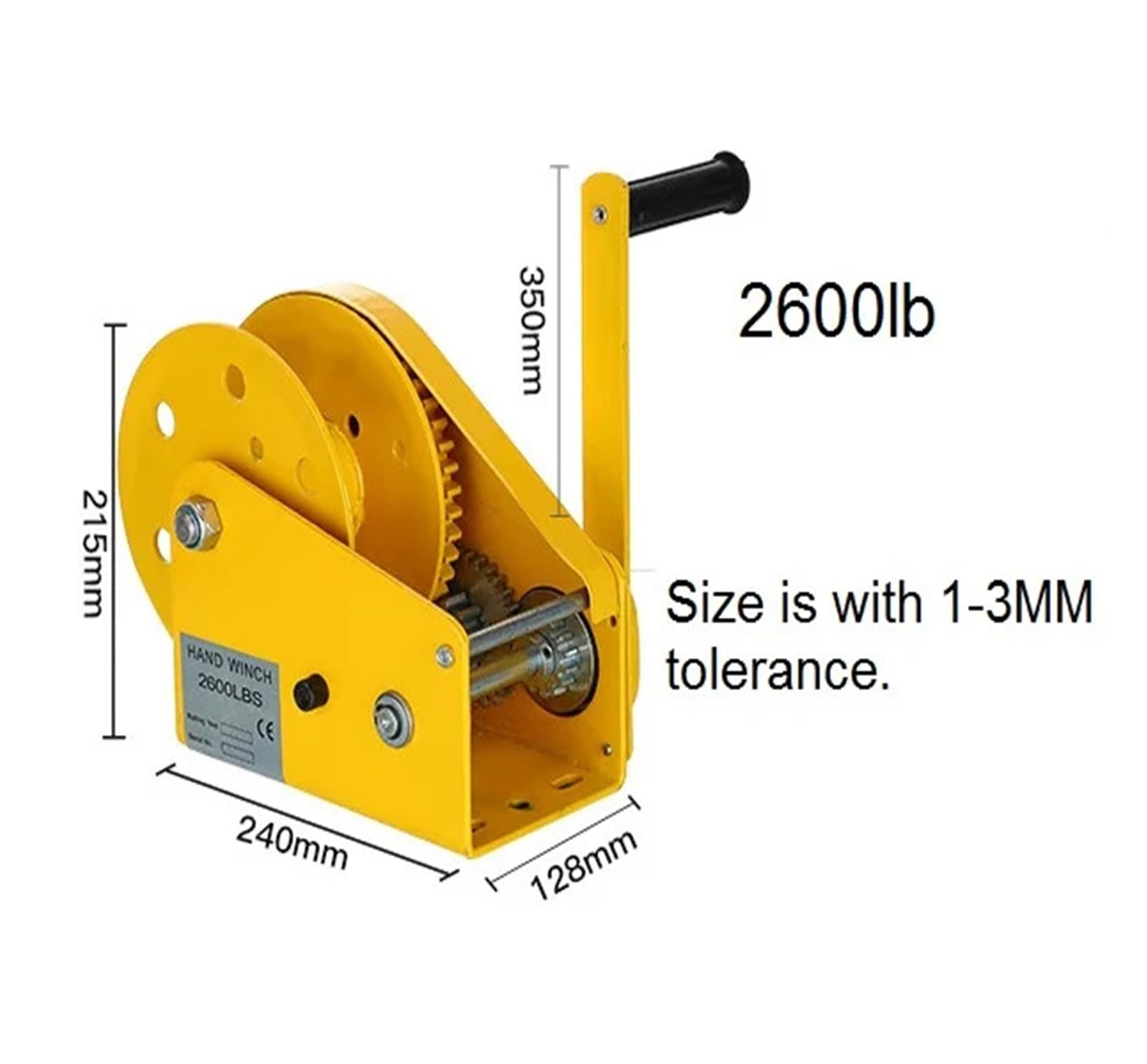 2600lbsx 20/30M Kabina ciężarówki łodzi Przenośna automatyczna ręczna ręczna wciągarka z samoblokującym się narzędziem ręcznym do ciągnięcia i ciągnięcia(2600lbsx20M)