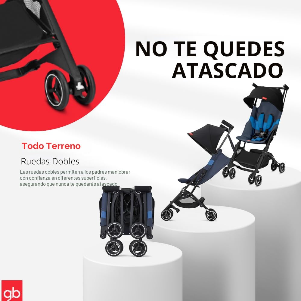 Amazon.com: gb - Pockit+ All-Terrain - Carreola de viaje