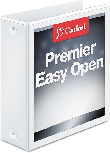 Vista 10 de Cardinal– Folder con anillos redondos de fácil apertura, Clearvuet, color blanco, Blanco