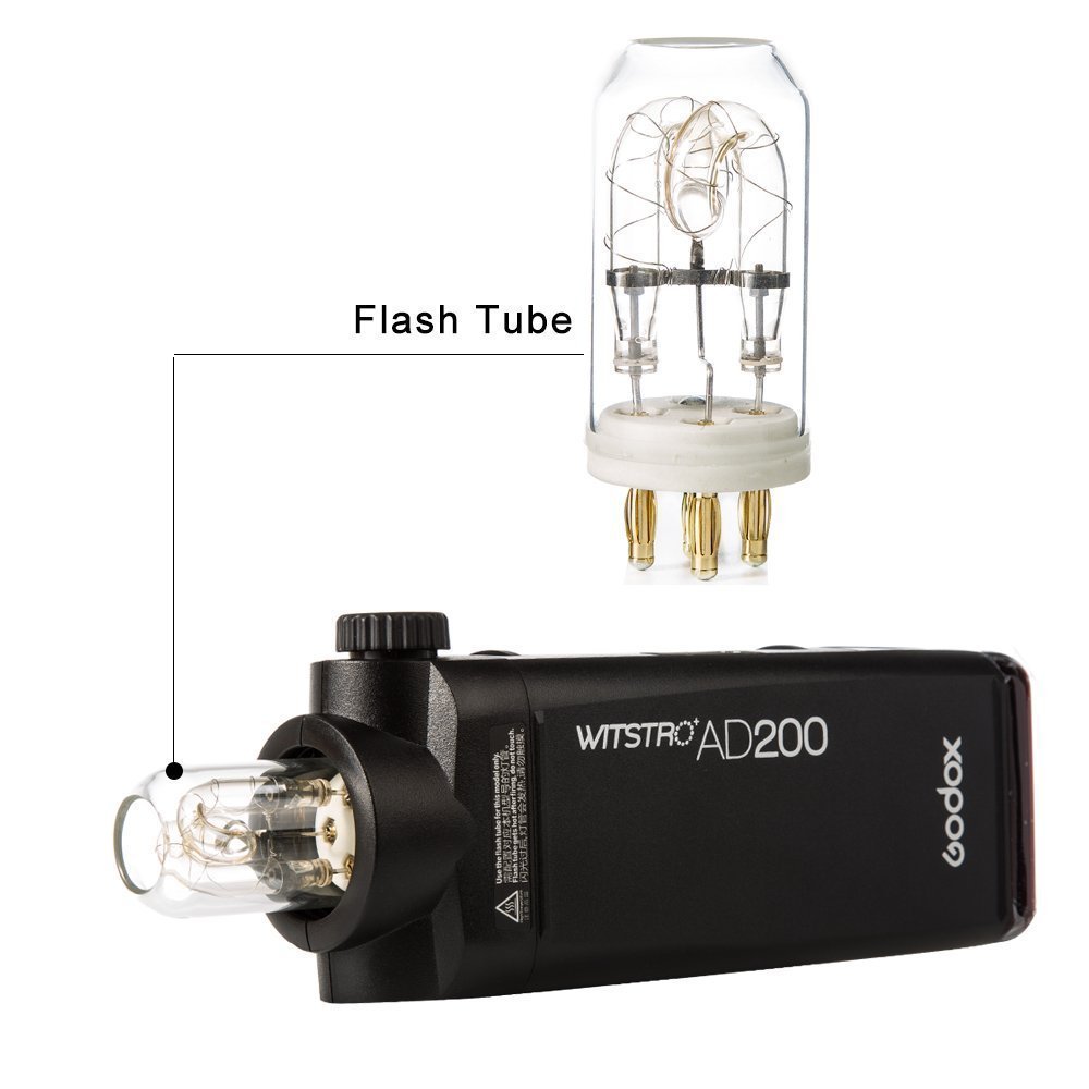 Godox AD200 200 W Flash Tube Bare ampoule Flash pour Godox AD200 Pocket Flash Lumière
