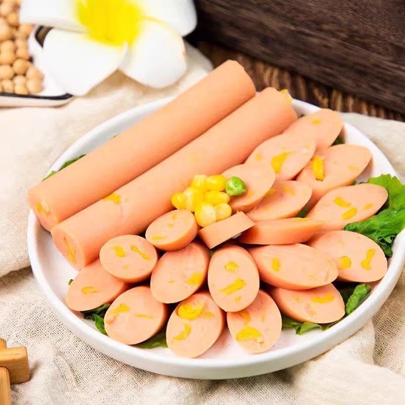 双匯 玉米肠 とうもろこし風味ソーセージ 80g おやつ 豚肉ソーセージ 即席麺のお供 軽食 おつまみ 泡面火腿 (20点)