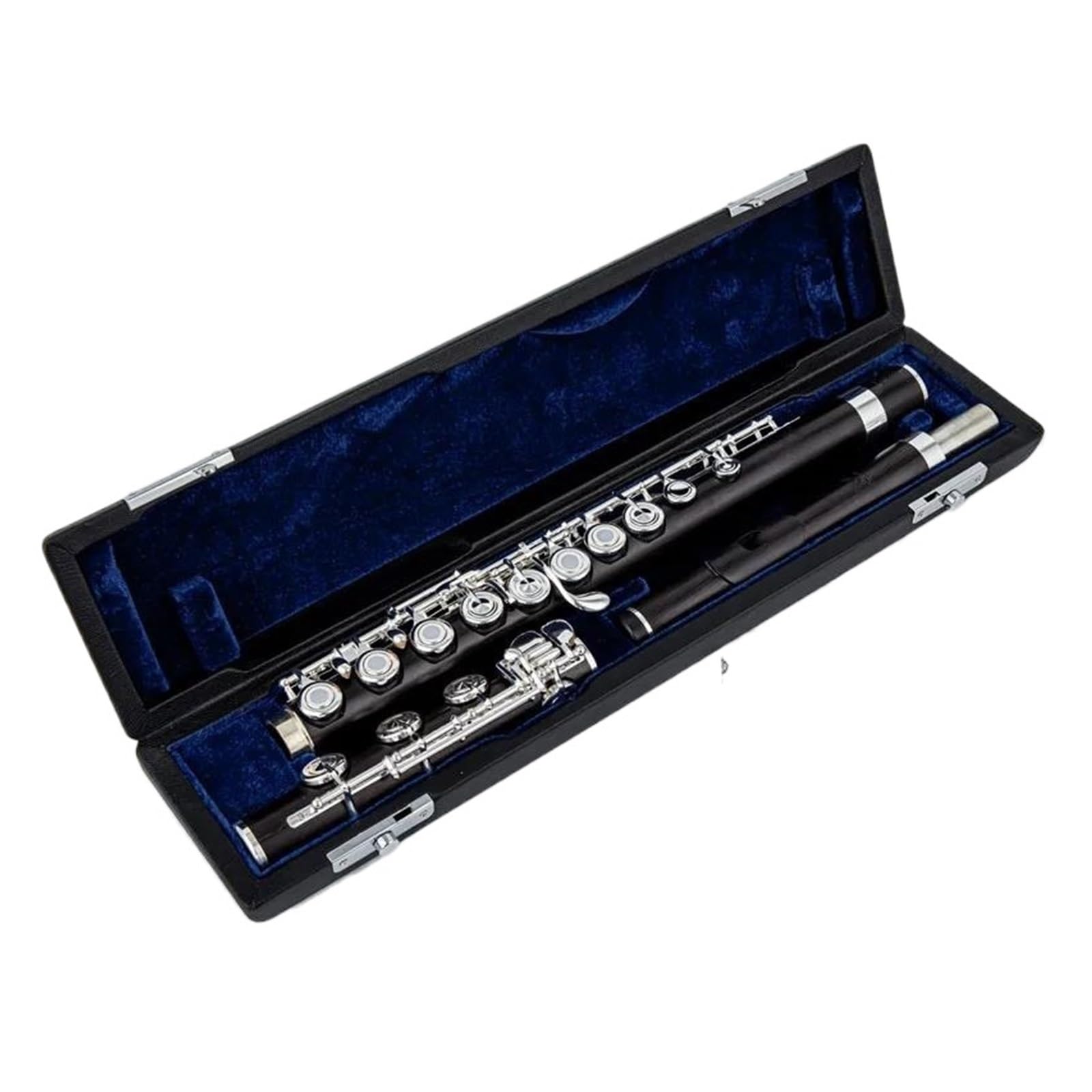 Flûte Traversière En Ébène 17 Trous Plaquée Argent Clé Mi Instrument À Vent Professionnel Flûte Pour Adultes