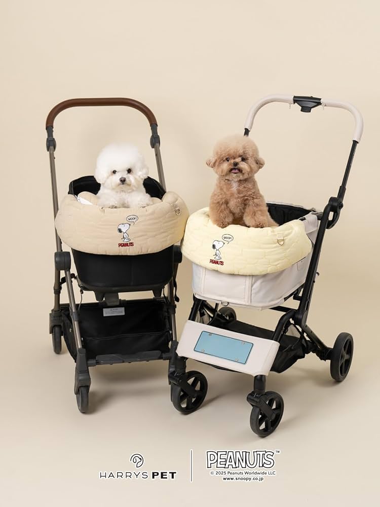 犬用ペットカート ダークブラウン スヌーピー スヌーピー 3WAY ハンドフル ペットカート 《ブラウン》 10kgまで