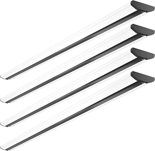 Luces LED de tienda de 110 W, 8 pies, tira de iluminación LED ultra delgada, 12500 lúmenes, 5000 K, 8 pies de montaje empotrado para garaje,